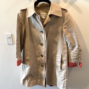 Club Monaco Khaki Trench Coat XS